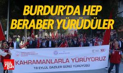 Burdur'da Hep Beraber Yürüdüler