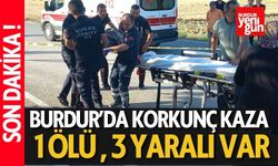 Burdur Kızılkaya'da Korkunç Kaza 1 Ölü 3 Yaralı