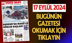 17 EYLÜL 2024 SALI BURDUR YENİ GÜN GAZETESİ SAYFALARI