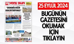 25 EYLÜL 2024 ÇARŞAMBA BURDUR YENİ GÜN GAZETESİ SAYFALARI