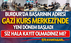 Burdur'da Başarının Adresi Gazi Kurs Merkezi