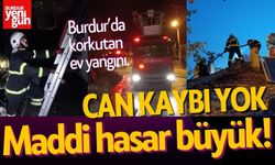 Burdur’da Ev Yangını: Can Kaybı Olmadı, Maddi Hasar Büyük