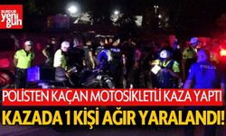 Polisten Kaçan Motosiklet Kazayla Son Buldu: Bir Kişi Ağır Yaralı