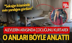 Anne Alevlerin Arasında Çocuğunu Kurtardı