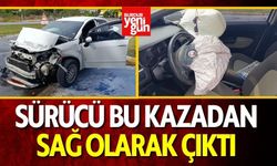 Sürücü Bu Kazadan Sağ Olarak Çıktı