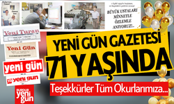 Burdur Yeni Gün Gazetesi 71 Yaşında!