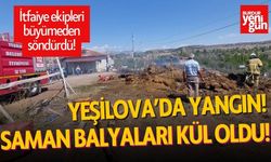 Yeşilova’da Ot Yakımı Yangına Dönüştü, Ekipler Hızla Müdahale Etti