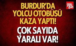 Burdur'da yolcu otobüsü kaza yaptı! Çok sayıda yaralı var!