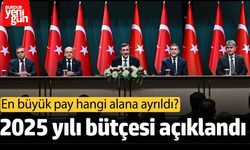 2025 yılı bütçesi açıklandı: En büyük pay eğitim ve sağlık alanlarına