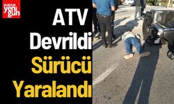 ATV Devrildi: Sürücü Yaralandı