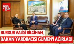 Burdur Valisi Bilgihan, Bakan Yardımcısı Gümen'i Ağırladı