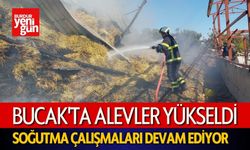 Bucak'ta Alevler Yükseldi! Soğutma Çalışmaları Devam Ediyor