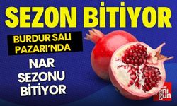 Burdur Pazarı'nda Nar Sezonu Bitiyor