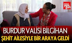 Burdur Valisi Bilgihan Şehit Ailesiyle Bir Araya Geldi