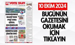 10 EKİM 2024 PERŞEMBE BURDUR YENİ GÜN GAZETESİ SAYFALARI