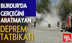 Burdur'da Gerçeğini Aratmayan Deprem Tatbikatı!