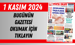 1 KASIM 2024 CUMA BURDUR YENİ GÜN GAZETESİ SAYFALARI