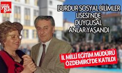 Burdur Sosyal Bilimler Lisesi’nde Duygusal Anlar Yaşandı