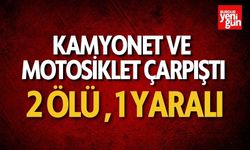 Kamyonet ve Motosiklet Çarpıştı