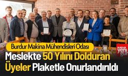 Meslekte 50 Yılını Dolduran Üyeler Plaketle Onurlandırıldı