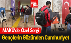 MAKÜ’de Cumhuriyetin 100. Yılına Özel Karma Öğrenci Sergisi Açıldı