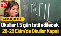 Cumhuriyet Bayramı’nda Okullar 1.5 Gün Tatil İlan Edildi