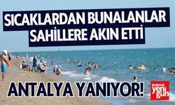 Antalya'da Sıcaklardan Bunalanlar Sahillere Akın Etti