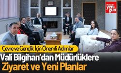 Vali Bilgihan’dan Müdürlüklere Ziyaret ve Yeni Planlar