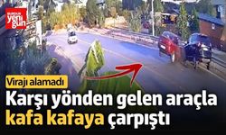 Virajda Savrulan Araç Karşı Şeride Geçti