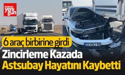 6 Aracın Karıştığı Kazada Astsubay Hayatını Kaybetti