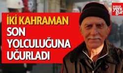 İki Kahraman Son Yolculuğuna Uğurladı