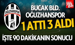 Bucak Bld. Oğuzhanspor 1 Attı 3 Aldı!