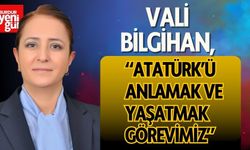 Vali Bilgihan: “Atatürk’ü Anlamak ve Yaşatmak Görevimiz”