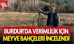 Verimlilik İçin Burdur’da Meyve Bahçeleri İncelendi