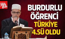 Burdurlu Öğrenci Türkiye 4.sü Oldu