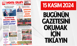 15 KASIM 2024 CUMA BURDUR YENİ GÜN GAZETESİ SAYFALARI