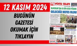 12 KASIM 2024 SALI BURDUR YENİ GÜN GAZETESİ SAYFALARI