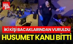 Husumet Kanlı Bitti! İki Kişi Bacaklarından Vuruldu