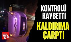 Kontrolü Kaybetti, Kaldırıma Çarptı