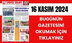 16 KASIM 2024 CUMARTESİ BURDUR YENİ GÜN GAZETESİ SAYFALARI