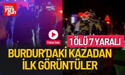 Burdur'daki Feci Kazadan İlk Görüntüler