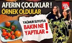 Okul Bahçesinde Yağmur Suyu İle Bakın Ne Yaptılar