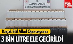 Kaçak Etil Alkol Operasyonu: 3 Bin Litre Ele Geçirildi