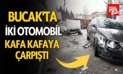 Bucak'ta İki Otomobil Kafa Kafaya Çarpıştı