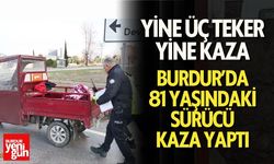 Burdur’da 81 Yaşındaki Sürücü Kaza Yaptı