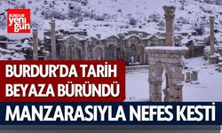 Burdur’da Tarih Beyaza Büründü