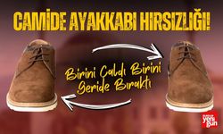 Camide Ayakkabı Hırsızlığı! Birini Çaldı Birini Geride Bıraktı