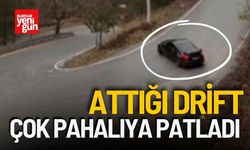 Attığı Drift Ona Çok Pahalıya Patladı