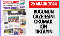 26 ARALIK 2024 PERŞEMBE BURDUR YENİ GÜN GAZETESİ SAYFALARI