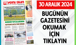 30 ARALIK 2024 PAZARTESİ BURDUR YENİ GÜN GAZETESİ SAYFALARI